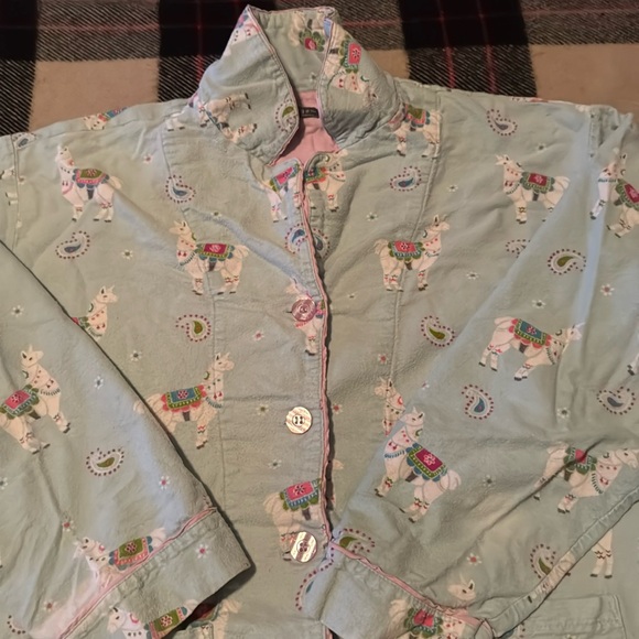 PJ Salvage flannel pajama set S - Picture 1 of 5